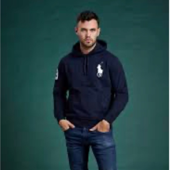 Polo Ralph Lauren Big Pony Fleece Pullover ‘Aviator Blue’ Men’s Size XXL - Picture 4 of 8